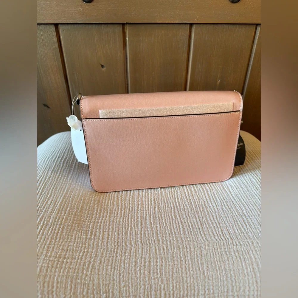 Kate Spade Tutu Pink Textured‎ Patent Leather Madison Medium Flap